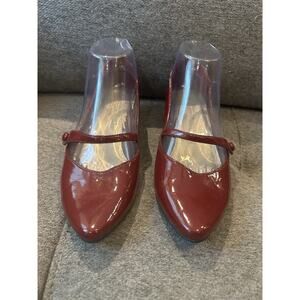 Predictions Red Shiny Mary Jane Shoes size 7